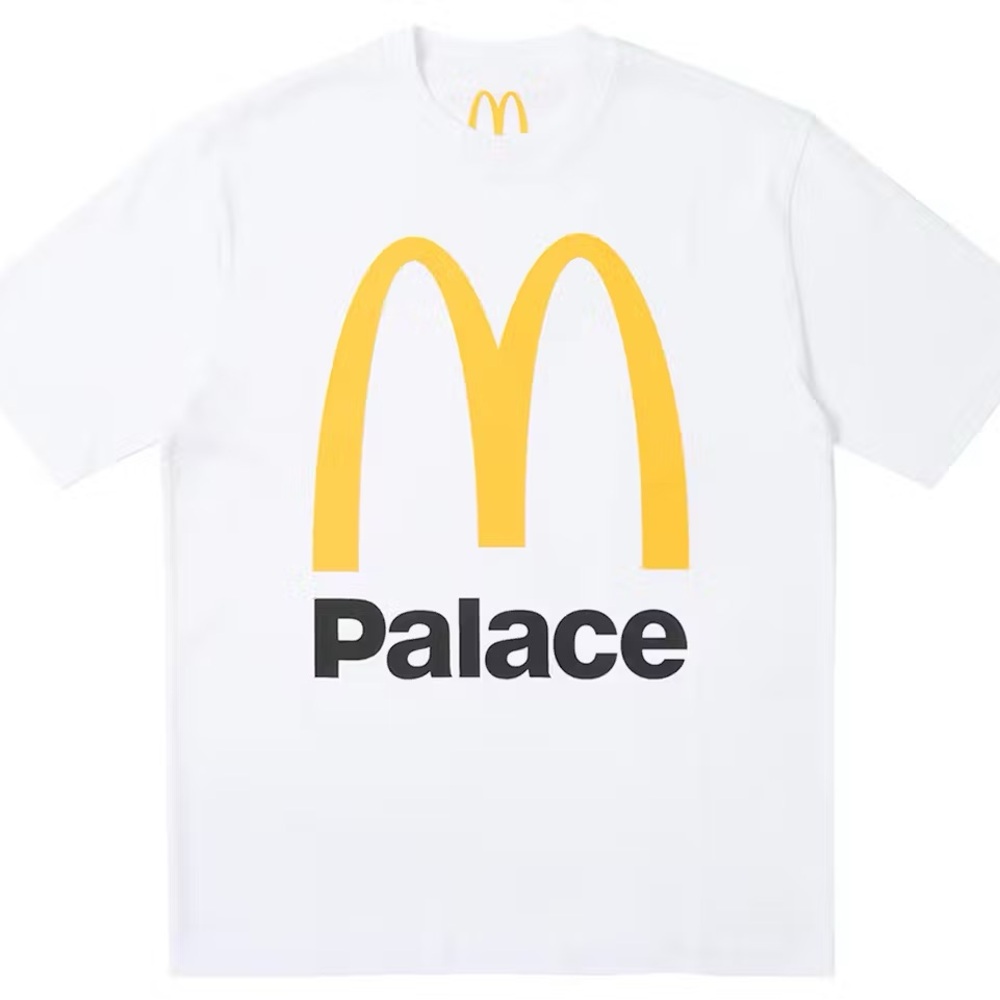 Palace x McDonald’s White T-Shirt with Yellow Logo